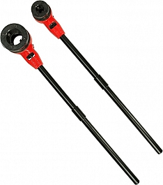 Использование ручного резьбонарезного трубного клуппа Roller Central Set R 1/2"-3/4"-1"-1 1/4"-1 1/2"-2"