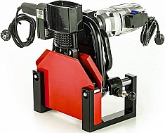 Нагреватель и торцеватель в боксе механического стыкового сварочного аппарата для пнд труб Gas Fusion Red-160V2 Нагреватель и торцеватель в боксе механического стыкового сварочного аппарата для пнд труб Gas Fusion Red-160V2