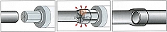 Применение расширительной головки Ridgid 1 1/4"