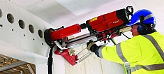 Применение установки алмазного бурения Hilti DD 250 Применение установки алмазного бурения Hilti DD 250