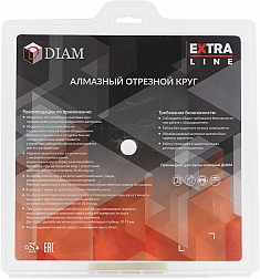 Упаковка алмазных отрезных кругов Diam Extra Line 1A1R Корона Керамика-PD 180 мм Упаковка алмазных отрезных кругов Diam Extra Line 1A1R Корона Керамика-PD 180 мм