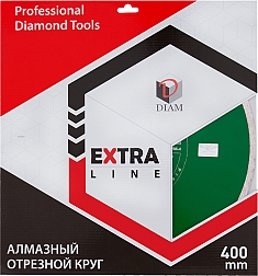 Упаковка круга отрезного алмазного Diam Extra Line 1A1R Корона Granite-Elite 400 мм